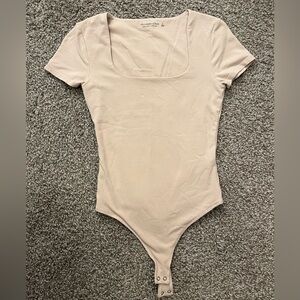Abercrombie & Fitch Light Beige Bodysuit